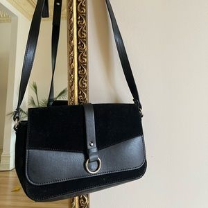 Suede leather crossbody bag from Lafayette (bought in Paris)